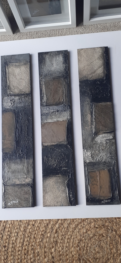 Black and White Triptych (3 panels)