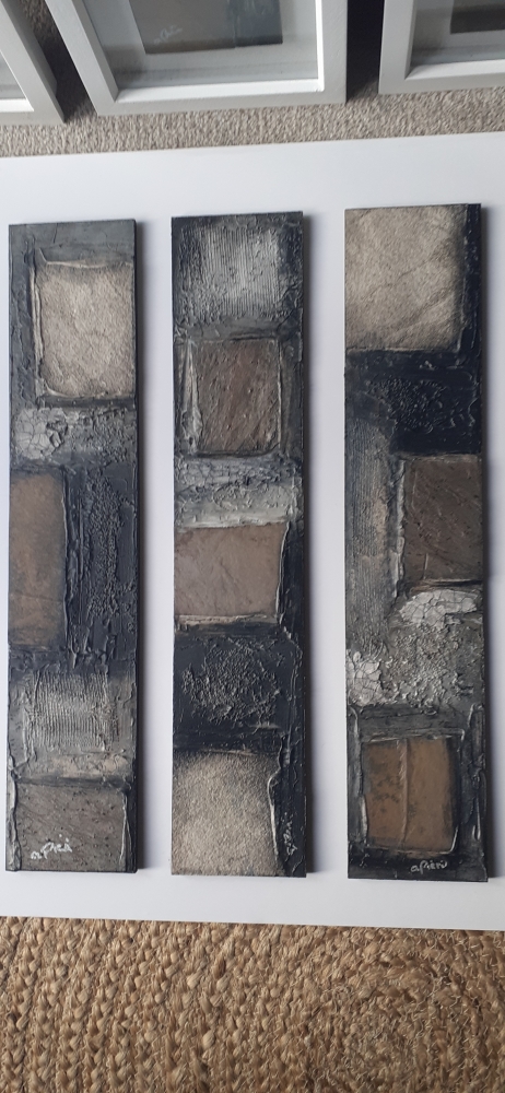 Black and White Triptych (3 panels)