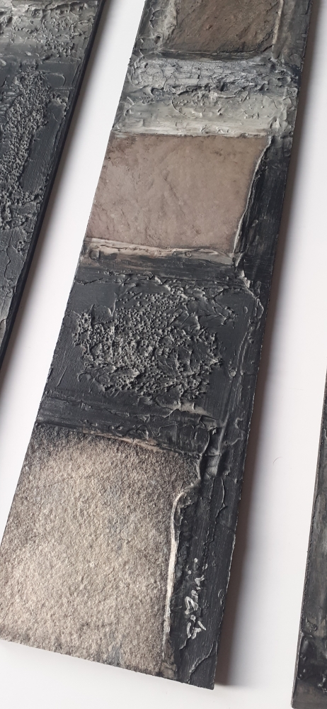 Black and White Triptych (3 panels)