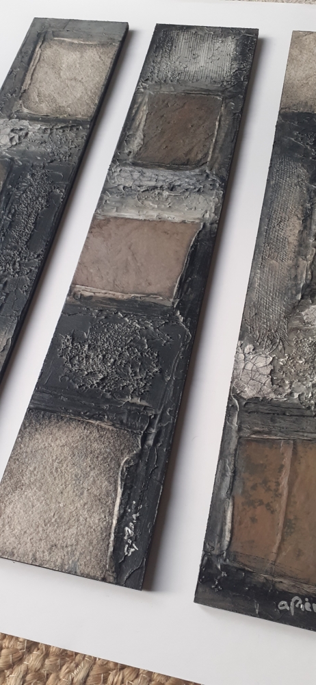 Black and White Triptych (3 panels)