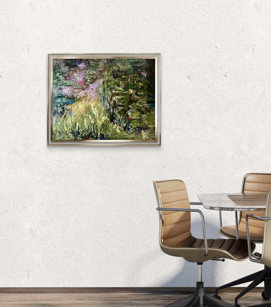 The Hidden Water Garden – Impressionist Canvas Painting