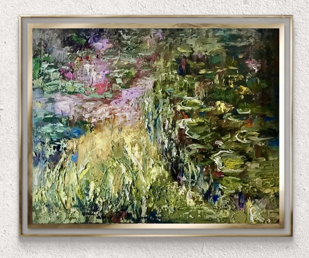 The Hidden Water Garden – Impressionist Canvas Painting