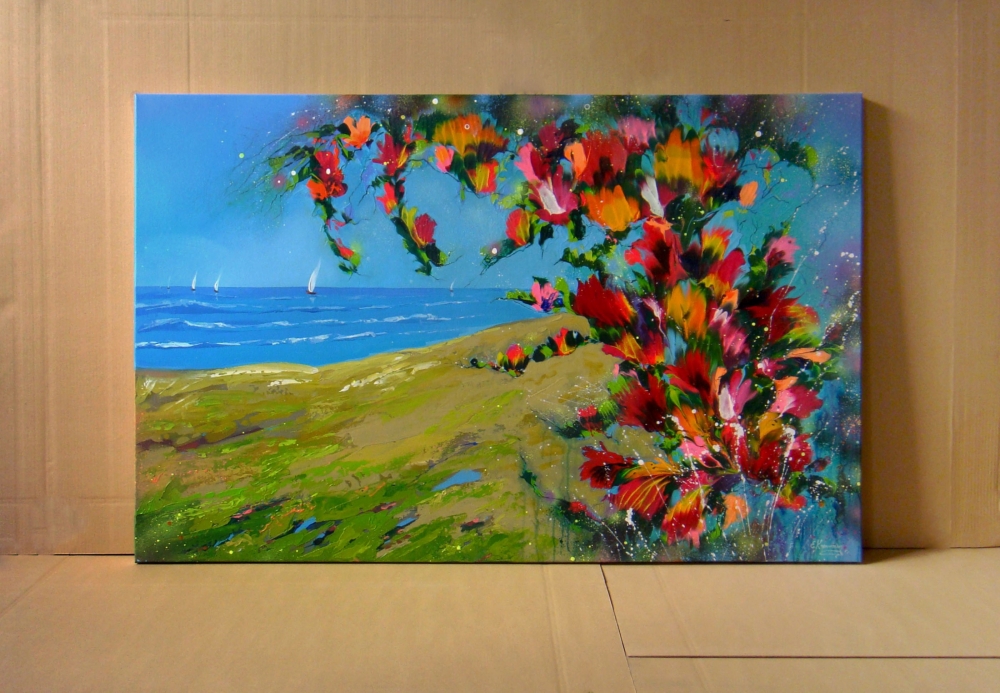 \"Greek Landscape\" Large Painting 