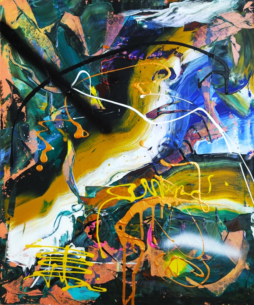 Abstract Expressionism Dont Push Me