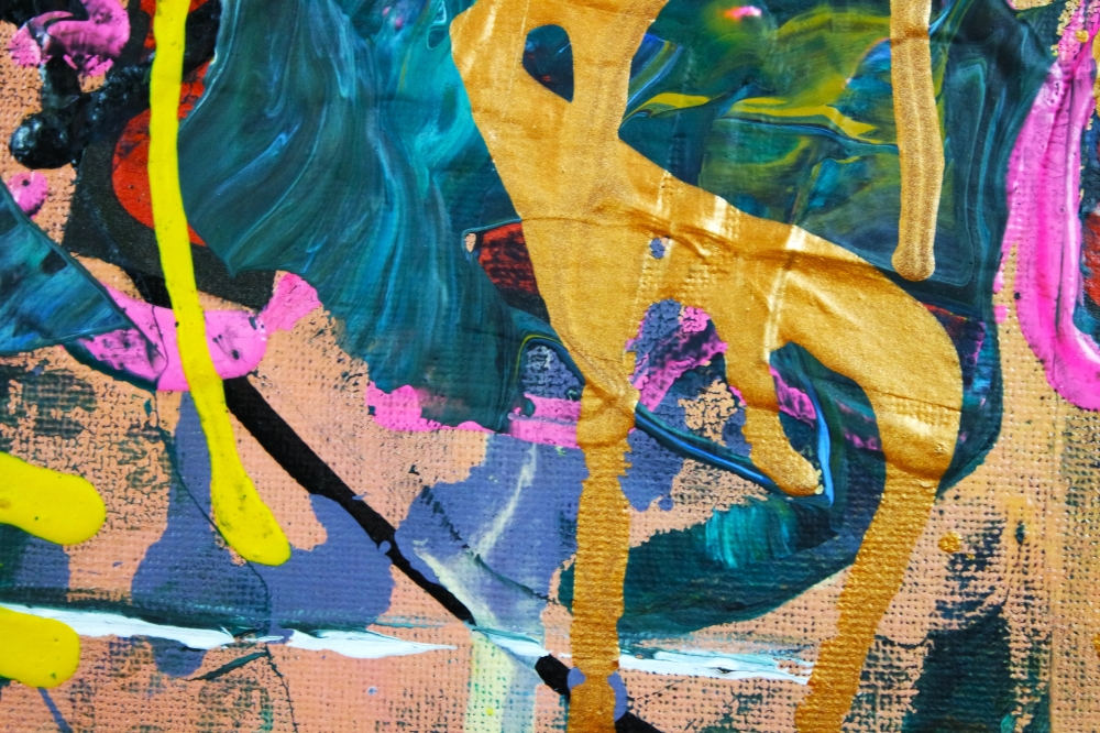 Abstract Expressionism Dont Push Me