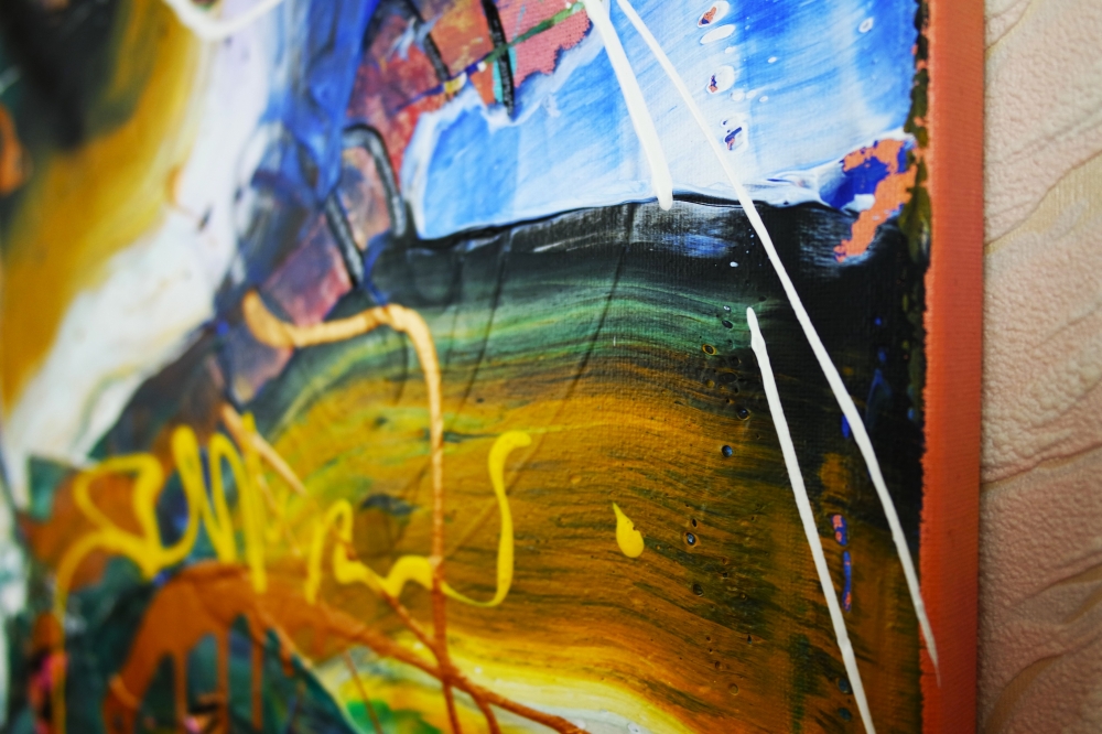 Abstract Expressionism Dont Push Me