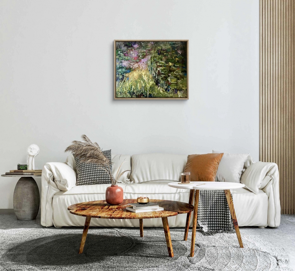 The Hidden Water Garden – Impressionist Canvas Painting