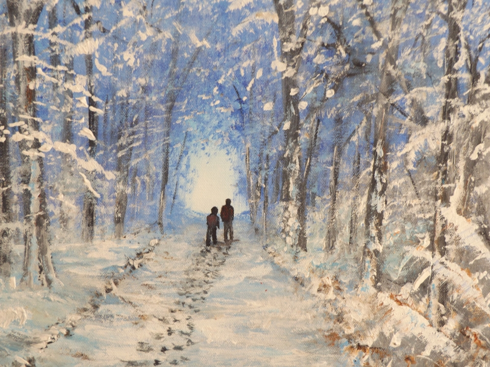 Snow is falling