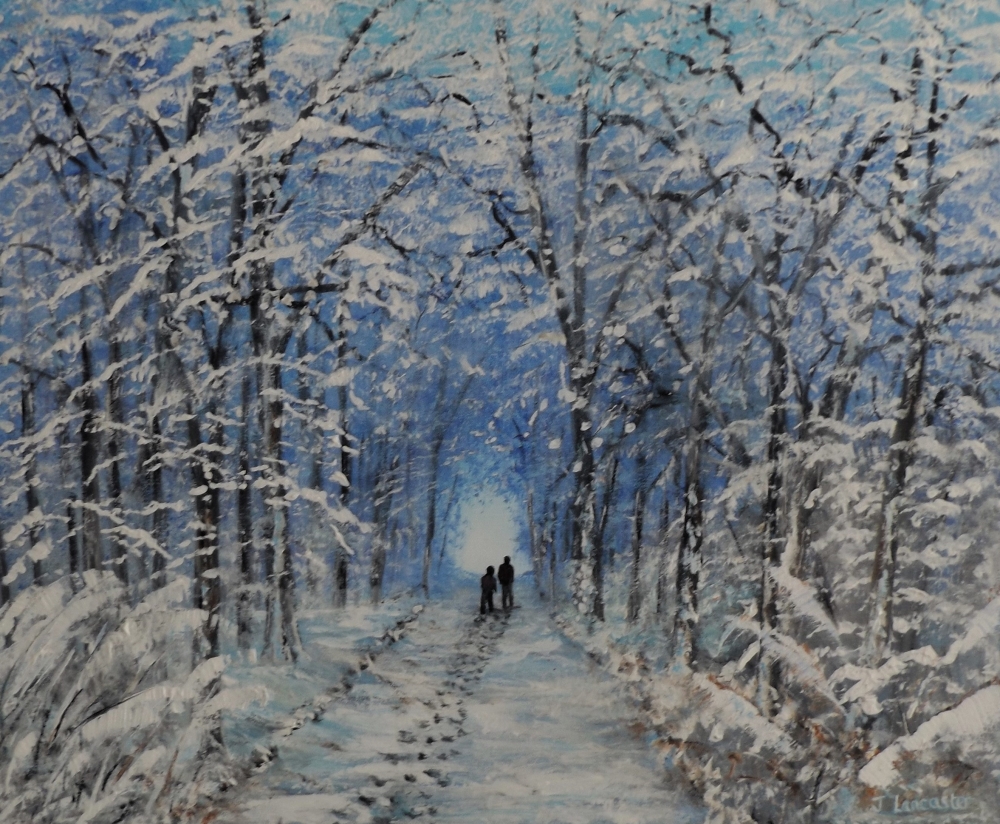Snow is falling