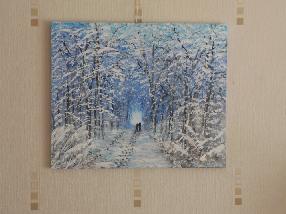 Snow is falling
