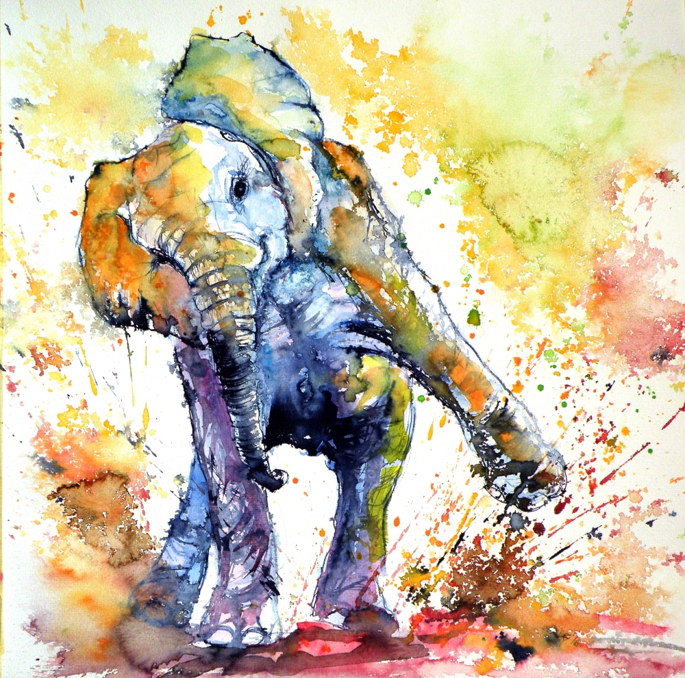 Playing elephant baby 4