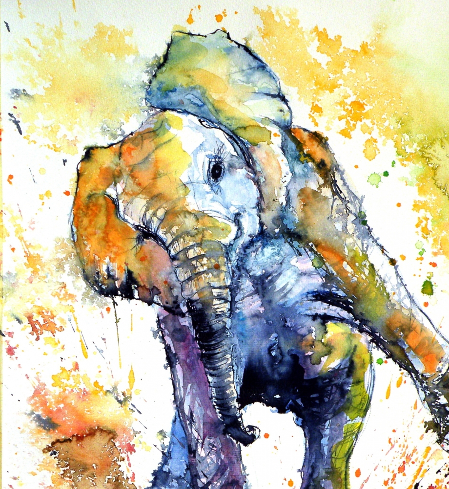 Playing elephant baby 4