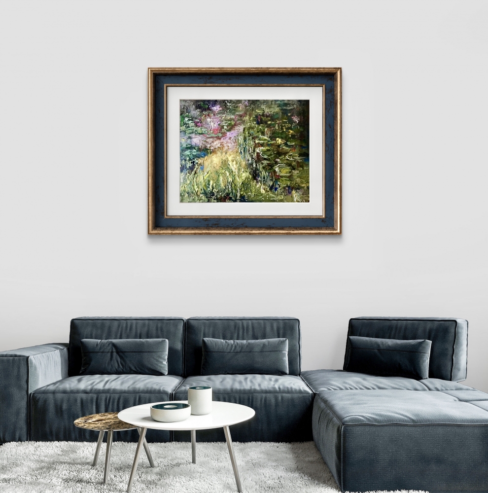 The Hidden Water Garden – Impressionist Canvas Painting