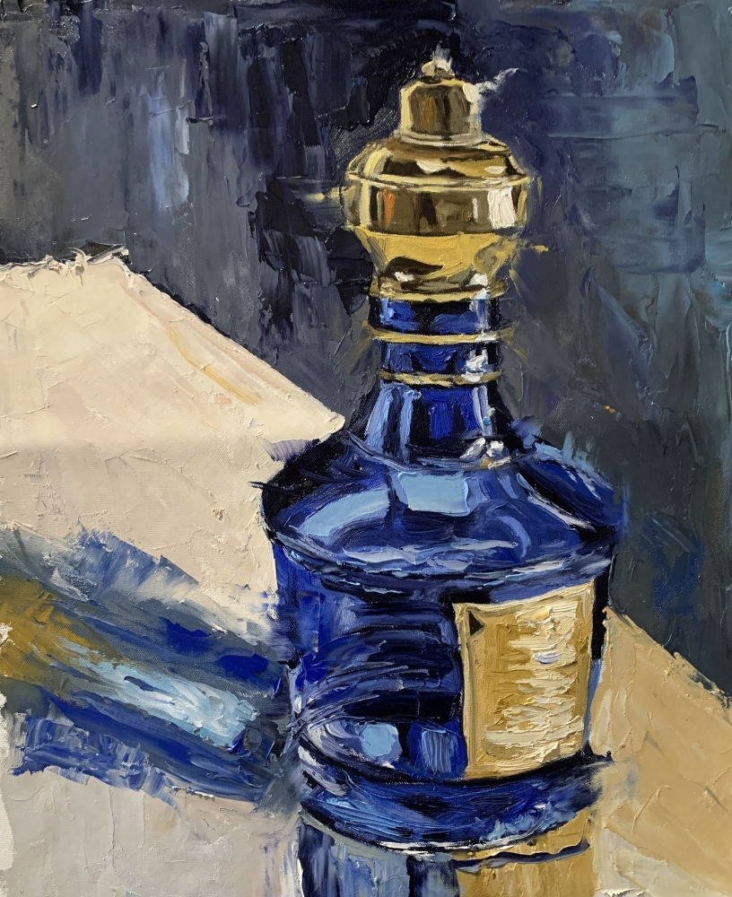 Cobalt Decanter.