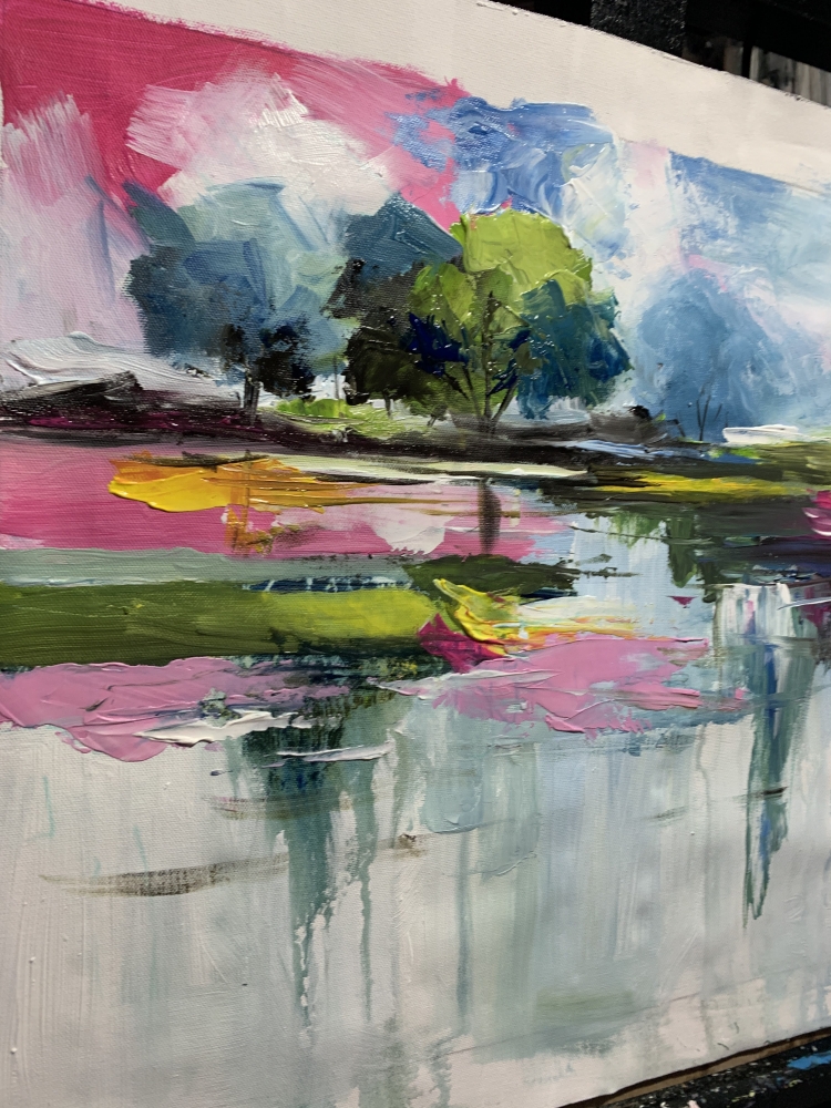 Mirrored Dreams. abstract landscape.