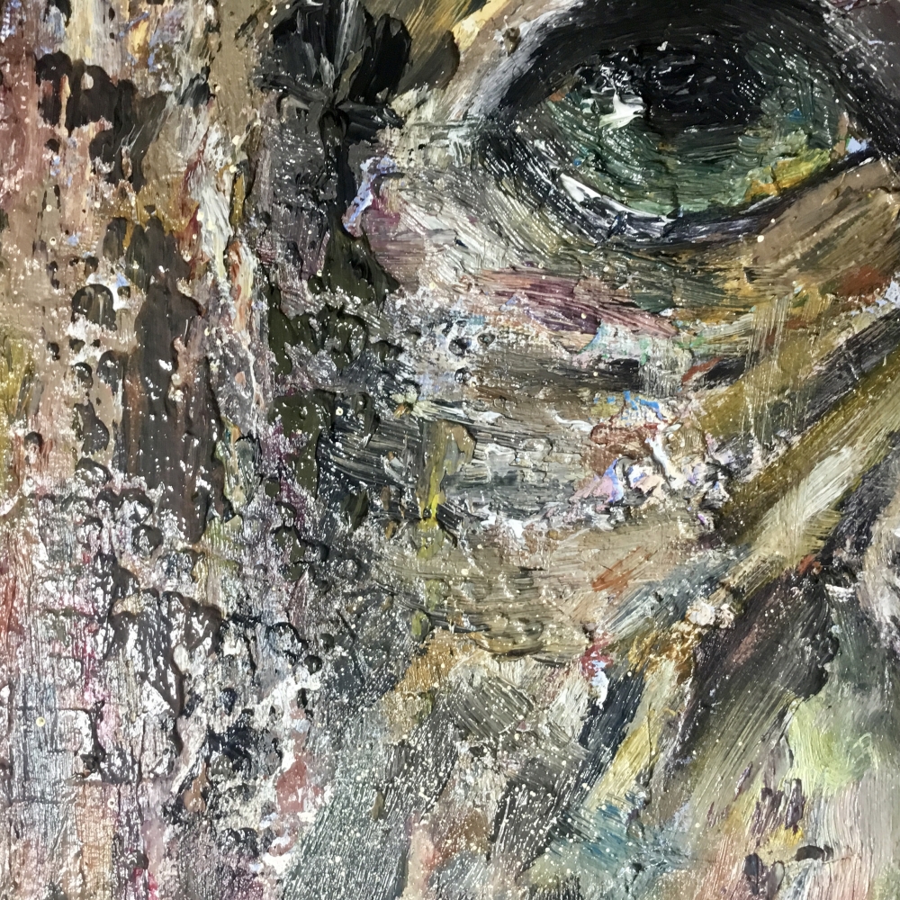 Spirit of the Primate – Original Textured monkey Oil Painting