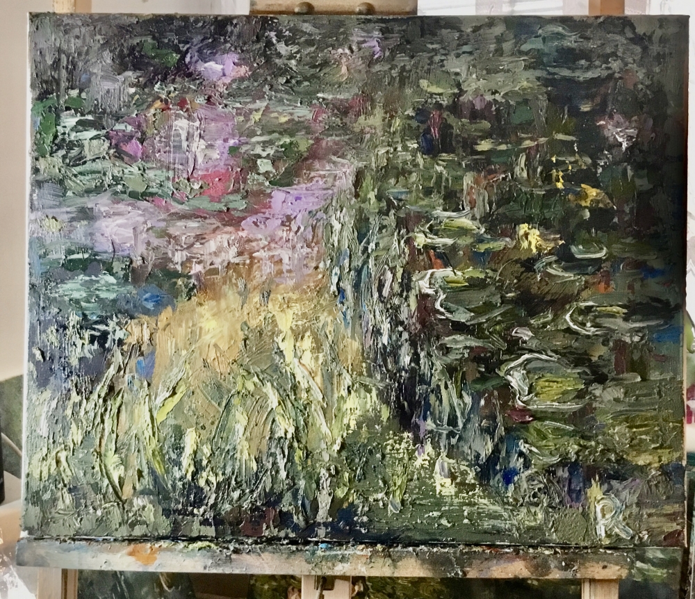 The Hidden Water Garden – Impressionist Canvas Painting