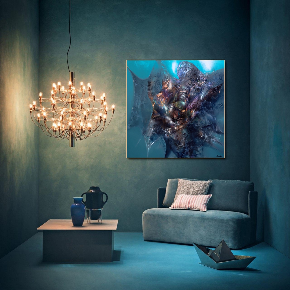 Swallow Angel 140 x 140 cm XXL painting 