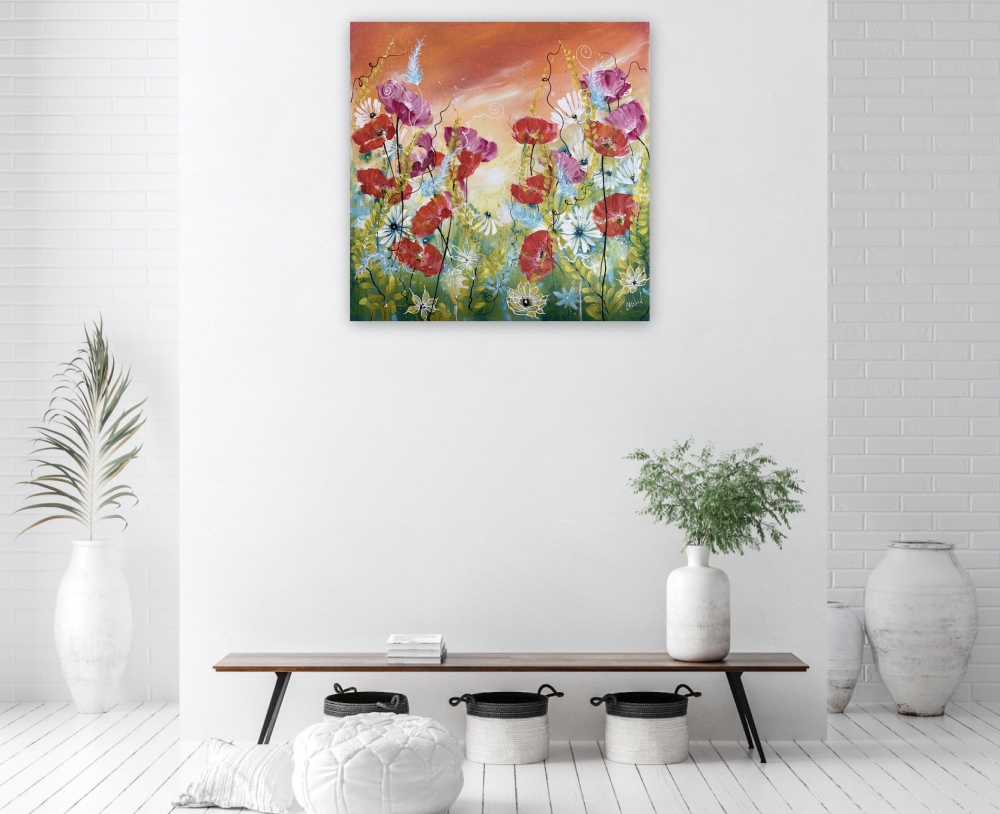 Poppies Floral Meadow Flowers 1
