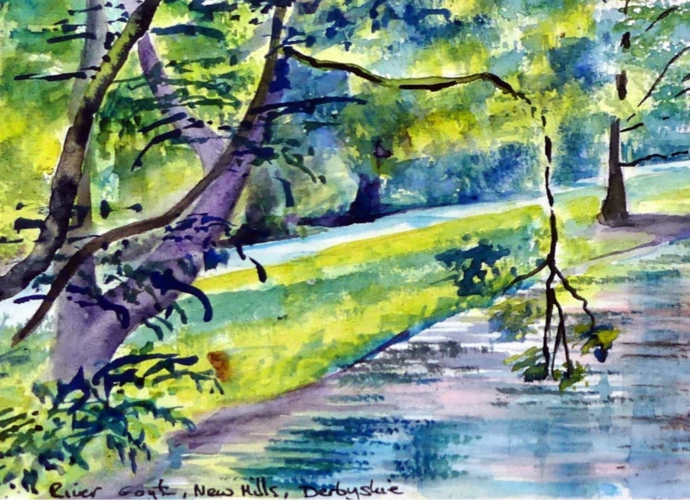 Tow path along the River Goyt, New Mills, Derbyshire