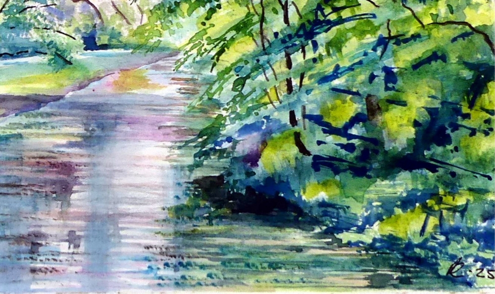 Tow path along the River Goyt, New Mills, Derbyshire