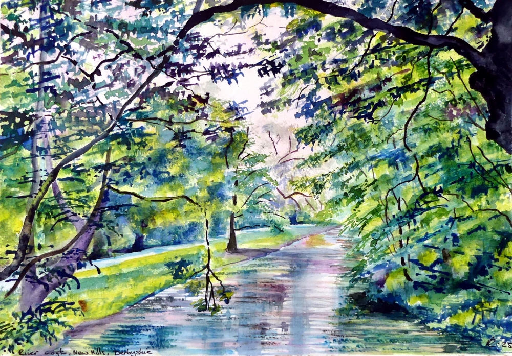 Tow path along the River Goyt, New Mills, Derbyshire
