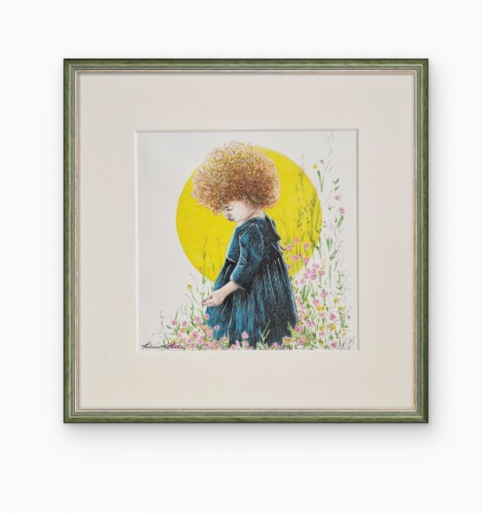 The girl on a sunny meadow (2018)