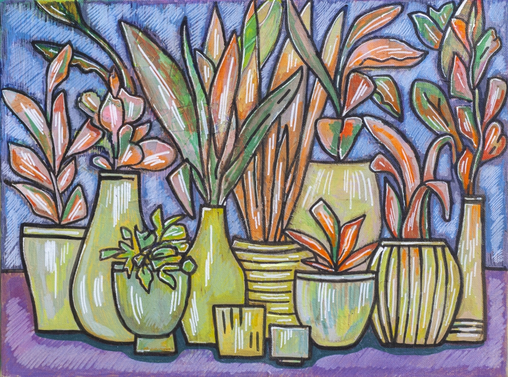 Home Plants in Vase