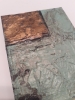 Muted Green and copper abstact