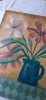 Flowers in a blue jug