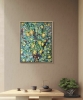 Citrus Garden – Lemon Tree Textured Oil Painting, Original Impasto Art on Stretched Canvas, 40x50 cm Handmade Artwork