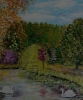 Velvet Pond and Golden Leaves