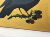 Garden Birds on Gold- Black Bird