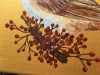 Garden Birds on Gold- Sparrow
