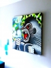 Abstract painting of gorilla - Titled ‘Biting Point’
