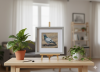 'Pigeon' Original framed gouache painting by Matthew Allton