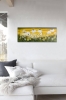 Yellow Orange Landscape with Daisies