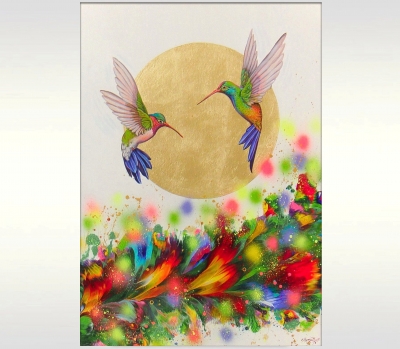 Hummingbirds in Flight