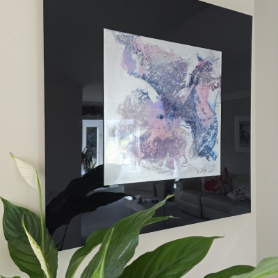 Peace Dove( framed acrylic glass original))