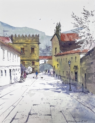 Streets of Galicia, Spain
