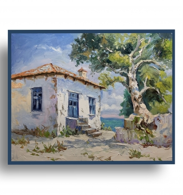 Mediterranean cottage.