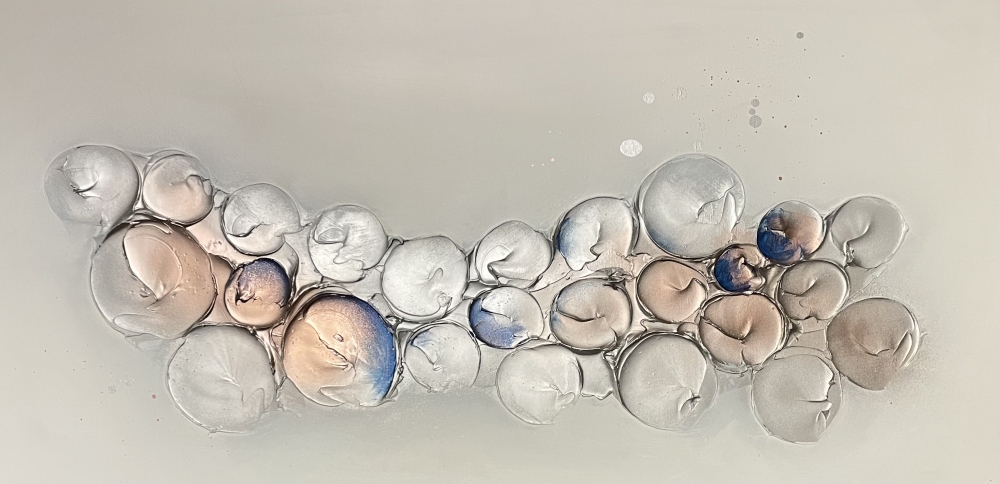 Bubbles - Silver/Copper/Blue