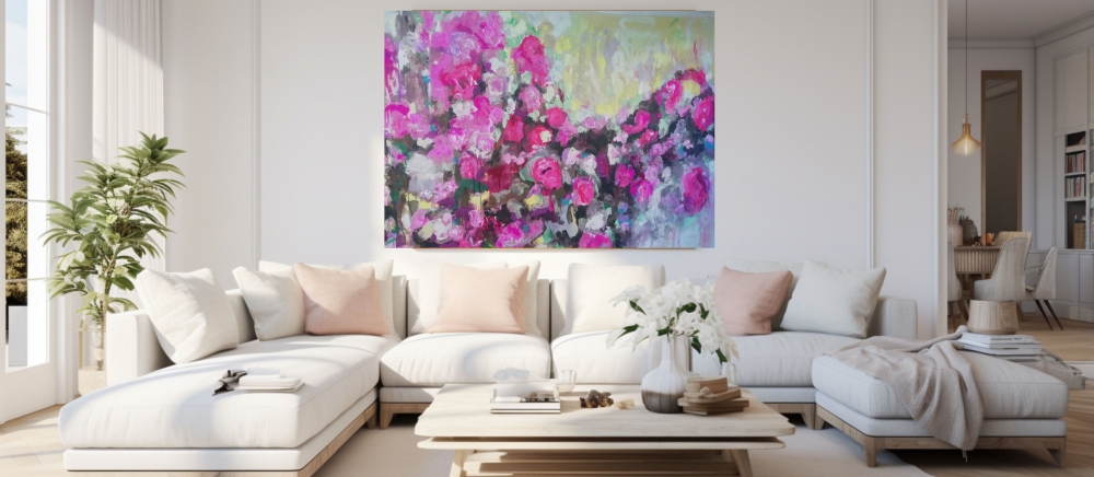 Fragrant garden 180cm x 135cm x 3.8cm