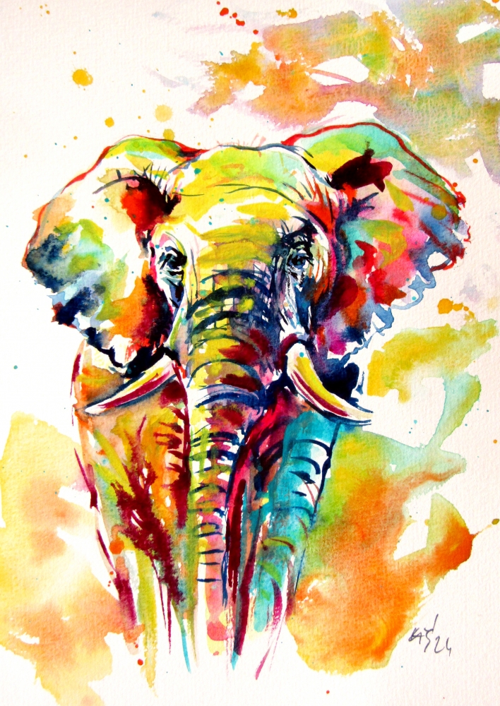 Colorful elephant