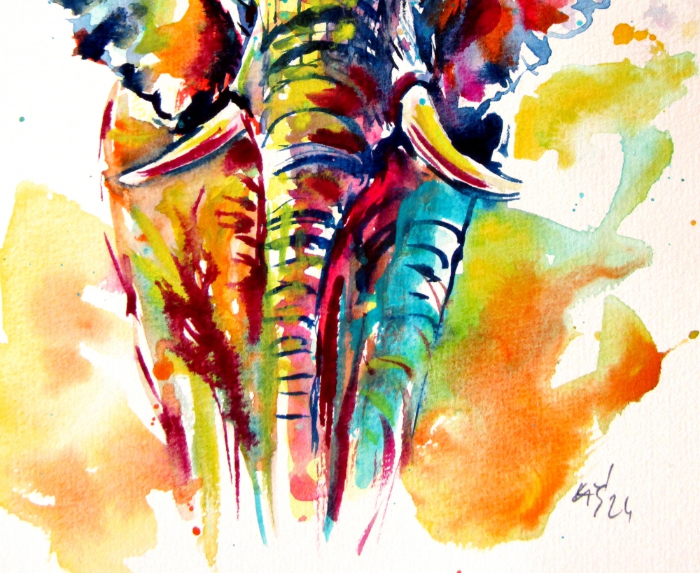 Colorful elephant