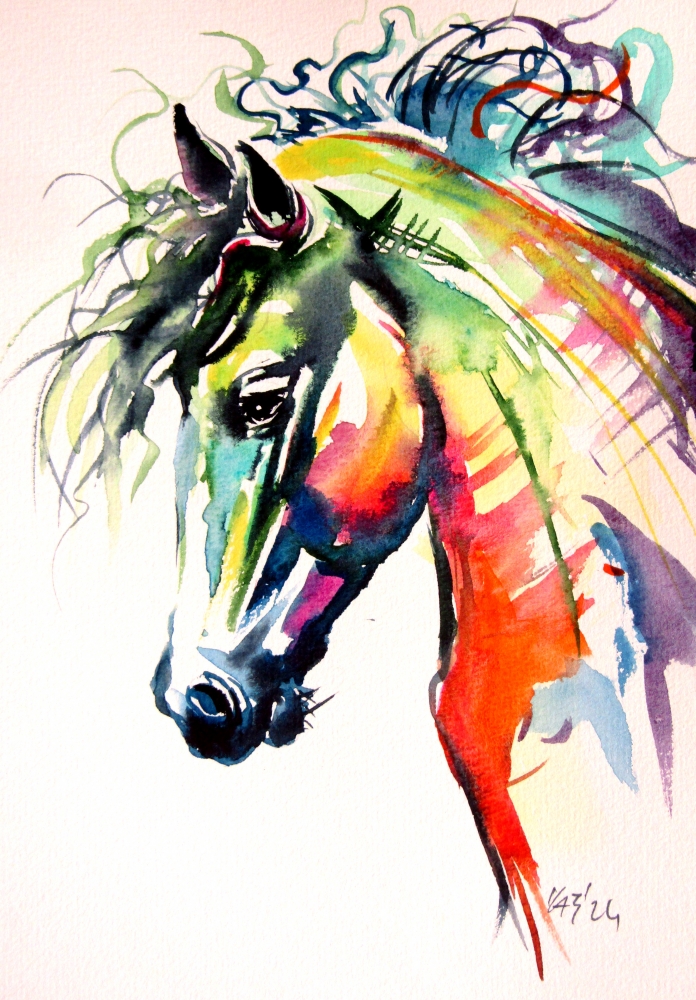 Colorful horse