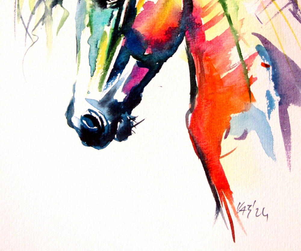 Colorful horse