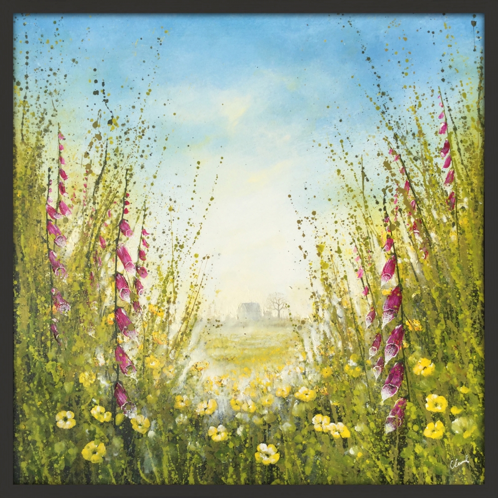 Cottage Garden Buttercups & Foxgloves
