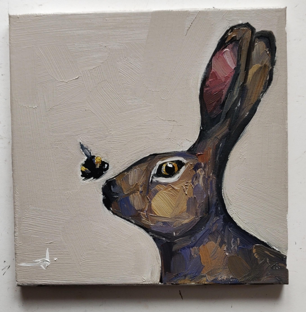 Hare and Bumble bee