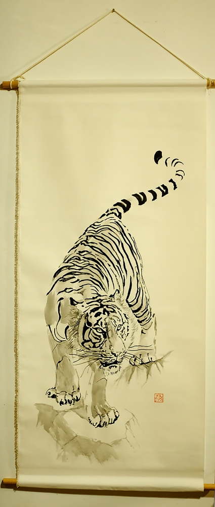 tiger kakemono